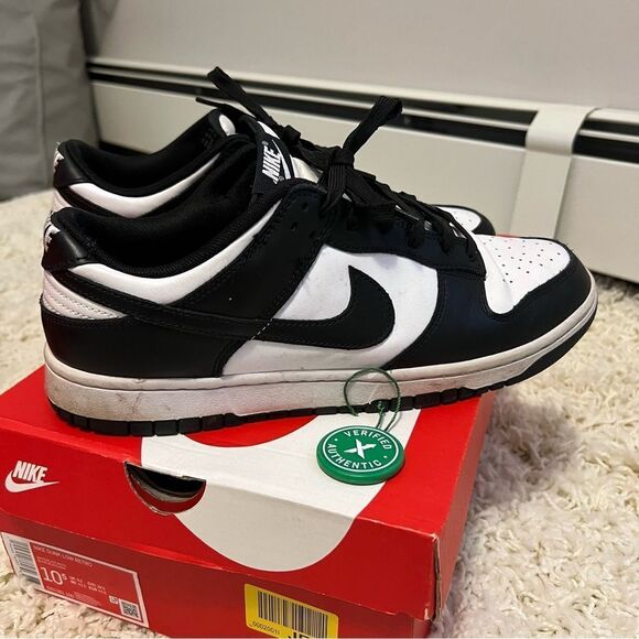 Nike Dunk Low Panda Black & White Mens - Picture 1 of 10